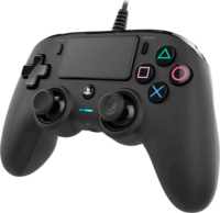 Nacon Wired Compact Playstation 4 Vezetékes Controller - Fekete (NA360653)