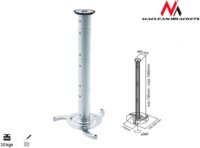 Maclean MC-517 Mennyezeti projektor tartó - Ezüst