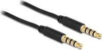 DeLock 83436 Jack(3.5) M - Jack(3.5) M Audiokábel 2m Fekete