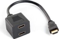 Lanberg HDMI - 2x HDMI elosztó Splitter 0.2m - Fekete
