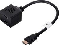 Lanberg HDMI - 2x HDMI elosztó Splitter 0.2m - Fekete