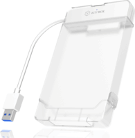 RaidSonic IcyBox IB-AC703-U3 SATA - USB 3.0 adapterkábel 2.5" külső HDD házzal - Átlátszó