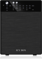 RaidSonic IcyBox IB-RD3640SU3 4x 3.5" RAID USB 3.0 / eSATA Külső HDD ház - Fekete