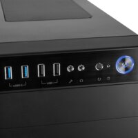 Modecom Oberon Pro Glass Window Számítógépház - Fekete