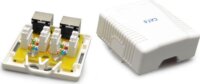 Gembird NCAC-2F6-01 2 db RJ45 (Cat6) csatlakozós fali konnektor