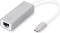 Digitus DN-3024 USB 3.0 Type-C - Gigabit Ethernet Adapter - Ezüst