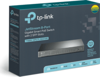 TP-Link T1500G-10PS (TL-SG2210P) JetStream Gigabit Smart PoE Switch 2 db SFP porttal