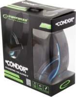 Esperanza CONDOR Mikrofonos Gamer Fejhallgató Fekete-Kék