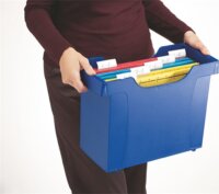 Leitz Plus Függőmappa tároló műanyag 5 db függőmappával - Fekete