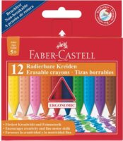 Faber-Castell Grip Háromszögletű Zsírkréta - Vegyes (12 db)