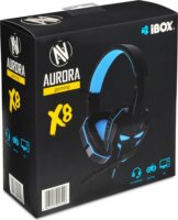 iBOX X8 Gaming Headset Fekete/Kék