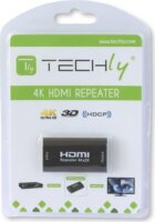 Techly HDMI jelerősítő (Repeater) 4K 40m-ig - Fekete