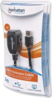 Manhattan 150712 USB 3.0 Aktív hosszabbító kábel 5m - Fekete
