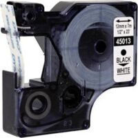 Dymo D1 12mm Feliratozógép szalag - Fehér alapon fekete