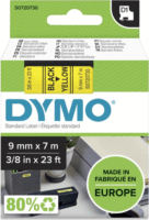 Dymo D1 Feliratozógép szalag 9mm / 7m - Sárga alapon fekete