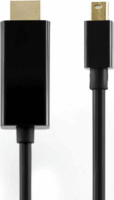 Sbox HDMI-MINI-DP-2 HDMI apa - Mini Displayport apa Kábel 2m Fekete