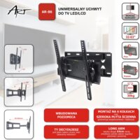 ART AR-86 32-63" LCD/LED TV fali tartó Fekete