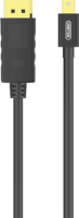 Unitek Y-C611BK miniDisplayPort - DisplayPort Kábel 2m Fekete