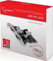 Gembird SPC-22 2x RS-232 portbővítő PCIe kártya