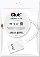 Club3D Displayport - D-Sub adapter Fehér