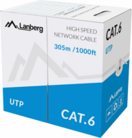 Lanberg UTP CAT6 Hálózati kábel 305m - Szürke