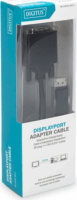 Digitus DisplayPort apa - DVI-D apa Adapter kábel 2m Fekete