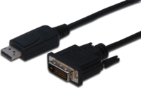 Digitus DisplayPort apa - DVI-D apa Adapter kábel 2m Fekete
