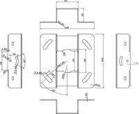 Multibrackets 7350073733149 Mennyezeti projektor állvány - Fehér
