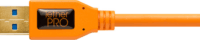 Theter Tools CU61RT15-ORG TetherPro USB3.0-A apa - MicroUSB-B(jobb) apa Adatkábel 4.6m - Narancs