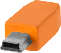 Theter Tools CUC2415-ORG TetherPro USB-C apa - MiniUSB-B apa Adatkábel 4.6m - Narancs