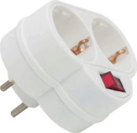 Delight Hálózati elosztó 2 aljzat kapcsolóval