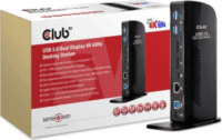 Club3D SenseVision USB 3.0 Dual Display Dokkoló - Fekete