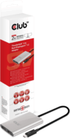 Club3D Thunderbolt 3 apa - 2x DisplayPort anya adapter - Ezüst