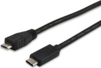 Equip 12888207 USB-C -> USB-B 2.0 kábel apa/apa 1m - Fekete