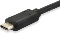 Equip 12888207 USB-C -> USB-B 2.0 kábel apa/apa 1m - Fekete
