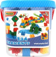 Wader 41340 Játszóvödör 134 darabos Építőjáték