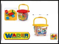 Wader 41340 Játszóvödör 134 darabos Építőjáték