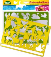 Lena 65767 2 db-os rajzolósablon - háziállatok