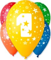 Godan GS110/1 Színes számos lufi 1 - 5 darabos