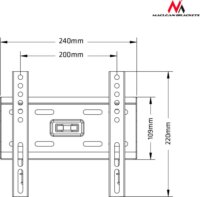 Maclean MC-777 13"-42" TV/Monitor fali tartó Fekete