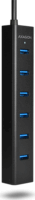 Axagon HUE-SA7BP 7 portos USB3.0 gyorstöltő HUB - Fekete