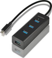 Axagon HUE-S2C USB 3.1 Type-C HUB (4 x USB 3.0 port) Fekete