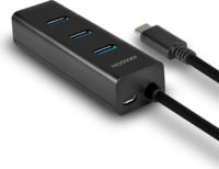 Axagon HUE-S2C USB 3.1 Type-C HUB (4 x USB 3.0 port) Fekete