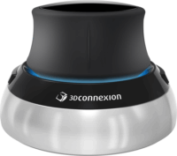 3DConnexion SpaceMouse Compact 3D navigáló eszköz- Fekete/Ezüst