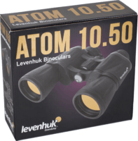 Levenhuk Atom 10x50 binokuláris távcső - Fekete