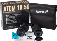 Levenhuk Atom 10x50 binokuláris távcső - Fekete