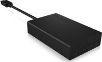 IcyBox IB-CR401-C3 USB 3.0 Type-C Külső kártyaolvasó - Fekete