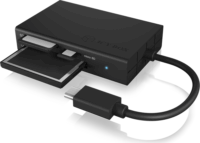 IcyBox IB-CR401-C3 USB 3.0 Type-C Külső kártyaolvasó - Fekete