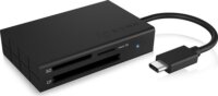 IcyBox IB-CR401-C3 USB 3.0 Type-C Külső kártyaolvasó - Fekete