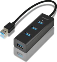 Axagon HUE-S2BL USB 3.0 HUB Gyorstöltő funkcióval (4 port) Fekete
